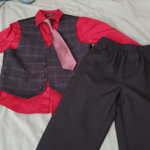 George | Matching Sets | 4 Piece Red And Black Suit | Poshmark George | Matching Sets | 4 Piece Red And Black Suit | Poshmark
